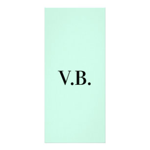 Einfache feste Farbe Name Text Monogramm Werbekarte