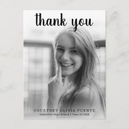 Einfache, fette Typografie Moderner Abschluss Postkarte