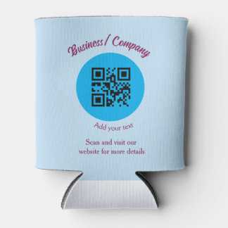 Einfache Firmenwebsite Barcode QR Name hinzufügen Dosenkühler
