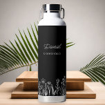 Einfache florale Kontur für Farbensehen Trinkflasche<br><div class="desc">Wildblume Hochzeit Wasser Flasche Geschenk für alle in Ihrer Hochzeitsfeier personalisieren. Einfach für Ihren Trauzeuge, Trauzeuge, Brautmädchen, Trauzeugin, Eltern etc. anpassen und Sie können auch den Namen der Braut und Bräutigam und ihren Hochzeitstag hinzufügen. Einfaches und elegantes boho blumengeschmücktes Design mit gezeichnet Wildblumen. Sie können auch die Farben im Designwerkzeug...</div>