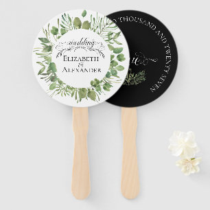 Einfache Foliage Hochzeit Fächer