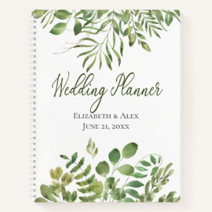 Einfache Foliage  mit Kostenvoranschlag   Hochzeit Notizbuch