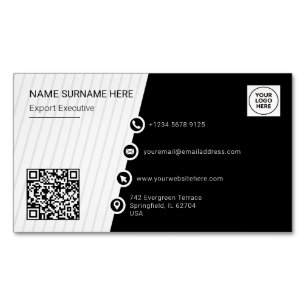 Einfache formale QR-Codes Beruflich modern Magnetische Visitenkarte