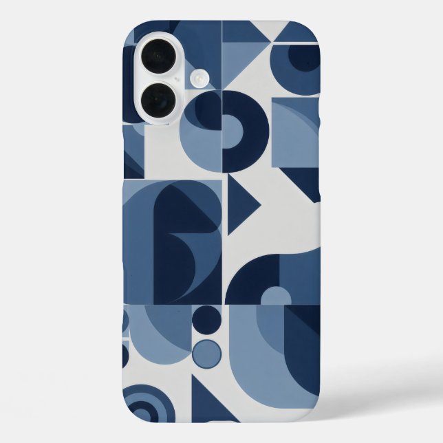 Einfache Formen geometrischer Formen iPhone 16 Plus Hülle (Rückseite)