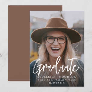 Einfache Foto-Abschluss-Klasse 2024 Einladung