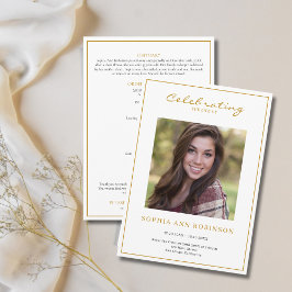 Einfache Foto-Beerdigungsorden Programm