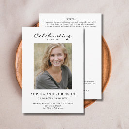 Einfache Foto-Beerdigungsorden Programm