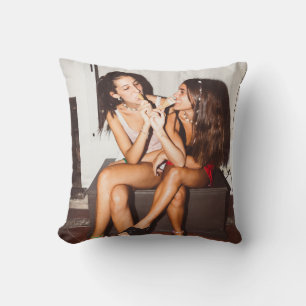 Einfache Foto Freundschaft Besties BESTE FREUNDIN Kissen