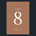 Einfache Foto Rustikale Hochzeitstische Tischnummer<br><div class="desc">Die Rustikale Hochzeitskarte mit dem Foto Simple Color, das eine Touch rustikalen Charmes und Personalisierung für Ihren besonderen Tag bietet. Diese Tischkarten sind mit viel Liebe zum Detail gestaltet und harmonieren perfekt mit Eleganz und Eleganz. Sie ergänzen jede Art von Hochzeitsdekor. Auf der Vorderseite findet man ein wunderschön gestaltetes Typografie-Design,...</div>