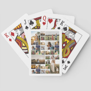 Einfache FotoCollage benutzerdefiniert Spielkarten