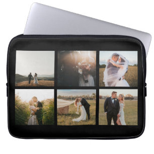 Einfache FotoCollage Modern Laptopschutzhülle