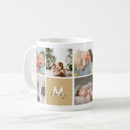 Einfache FotoCollage Moderne, individuell anpassba Kaffeetasse