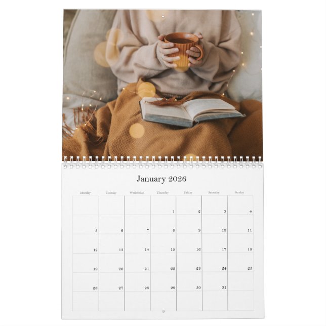 Einfache Fotografie 2025 Wall Calendar Kalender (Jan 2026)