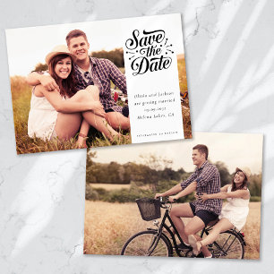 Einfache Fotografie Hochzeit Save The Date