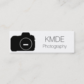 Einfache Fotografie-Visitenkarte Mini Visitenkarte
