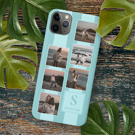Einfache Fotos für helles Aquamarines Türkisblau iPhone 15 Pro Max Hülle