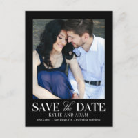 Einfache Frame EDITABLE-FARBE Save the Date Postca