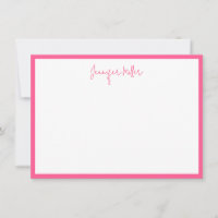 Einfache Frame Tall Script editierbar Hot Pink Cus