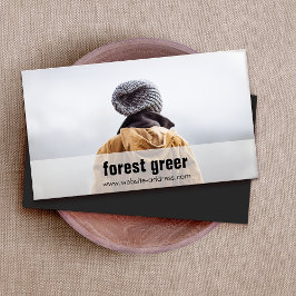 Einfache Freelance Fotograf Foto hinzufügen Visitenkarte