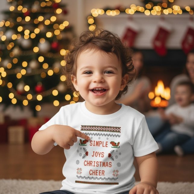 Einfache Freuden hässlicher Pullover Weihnachten K (Von Creator hochgeladen)
