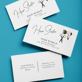 Einfache Friseur-Schere Visitenkarte
