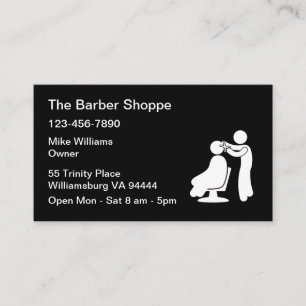 Einfache Friseursalon-Visitenkarten Visitenkarte