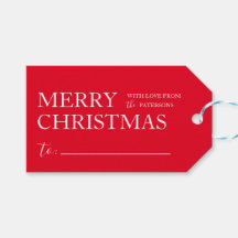 Einfache fröhliche Weihnachtsgeschenke Geschenktas