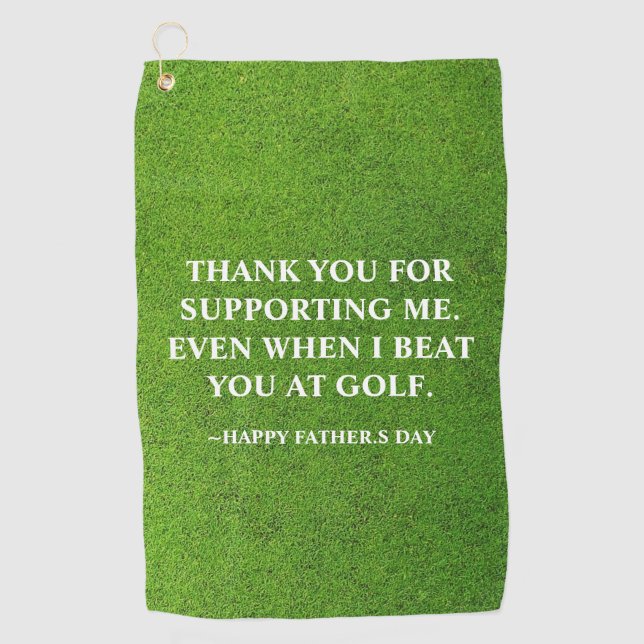Einfache Funny Vater's Day Best Golftücher Golfhandtuch (Vorderseite)