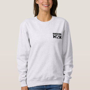 Einfache Fußball-Mama - benutzerdefinierte Nachnam Sweatshirt