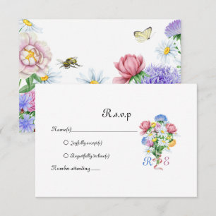 Einfache Garten-Frühlingsmargerite Wildblume Minim RSVP Karte