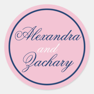 Einfache Gastgeschenk Hochzeit/Begrüßungsbeutel-Au Runder Aufkleber