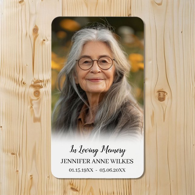 Einfache Gedächtnisgedicht Beileid Beerdigungskart (Von Creator hochgeladen)