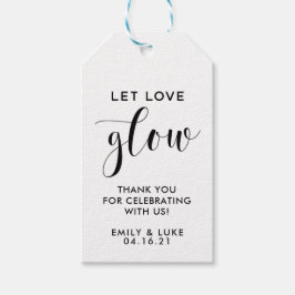 Einfache Gelassen Liebe Glow Wedding Candle Gefall Geschenkanhänger