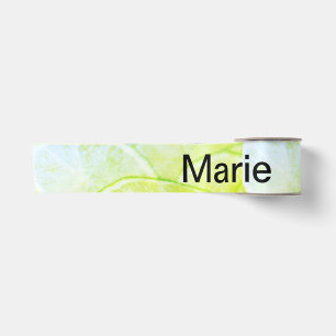 Einfache gelb-grüne Zitrone Namen minimal benutzer Satinband