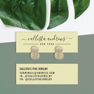 Einfache, gelb-schwarze Skripterfassungskarte