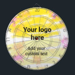 Einfache gelbe Aquarellfarbe Fügen Sie Ihrem Logo  Dartscheibe<br><div class="desc">DESIGN</div>