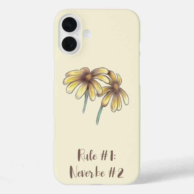 Einfache gelbe Blumen iPhone 16 Plus Hülle (Rückseite)