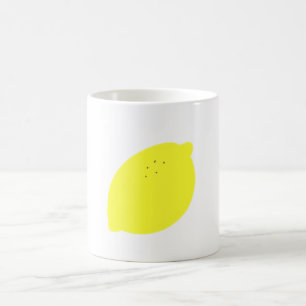 Einfache gelbe Zitronenfrucht Kaffeetasse