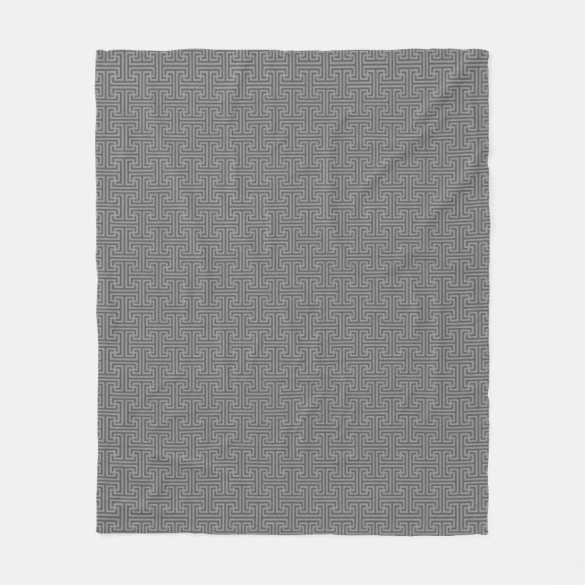 Einfache geometrische Formen Fleecedecke (Vorderseite)