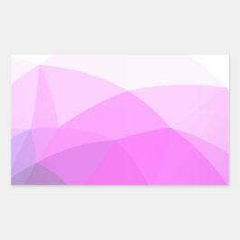 Einfache geometrische Gradient Rechteckiger Aufkleber