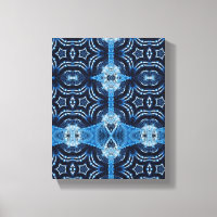 Einfache geometrische moderne Kunst, Blue Star Wal