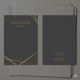 Einfache geometrische Ohrring-Grafikkarte aus Gold