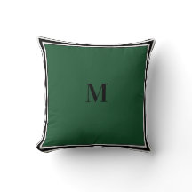 Einfache geometrische Quadrate Border Green Throw 