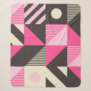Einfache geometrische Skandinavische Artwork Sherpadecke