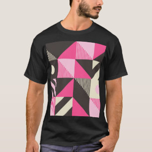 Einfache geometrische skandinavische Kunst T-Shirt