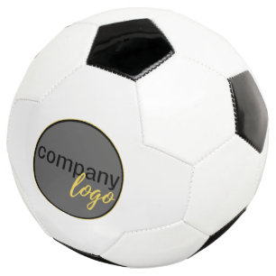 EINFACHE GESCHÄFTSEIGENE LOGO-FIRMA BRANDING WHITE FUßBALL