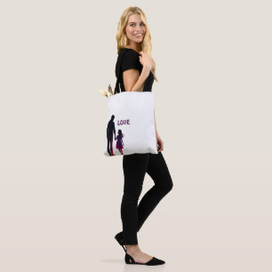 EINFACHE GESCHENK LIEBE VATER TOCHTER TASCHE