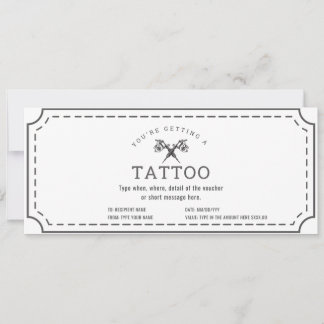 Einfache Geschenkkarte für benutzerdefinierte Tatt Einladung