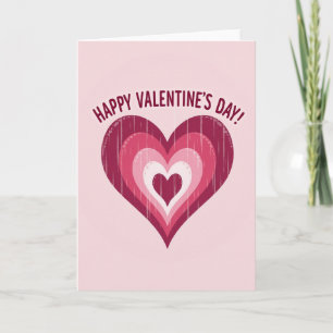 Einfache geschichtete Valentinskarte Herz Karte