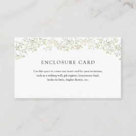 Einfache Gipskraut-Einschließkarte Begleitkarte